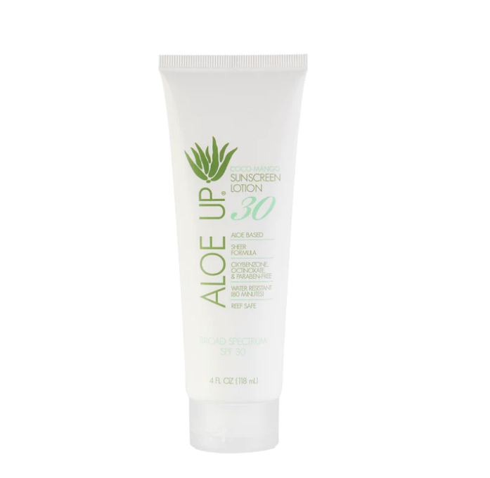 Aloe Up White Collection SPF 30 Sunscreen Lotion 4 oz